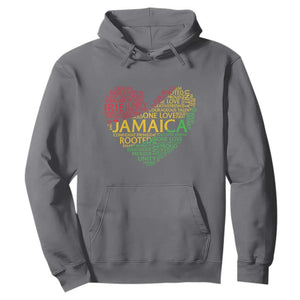 Jamaica Reggae Hoodie One Love Rasta Culture TS10 Charcoal Print Your Wear