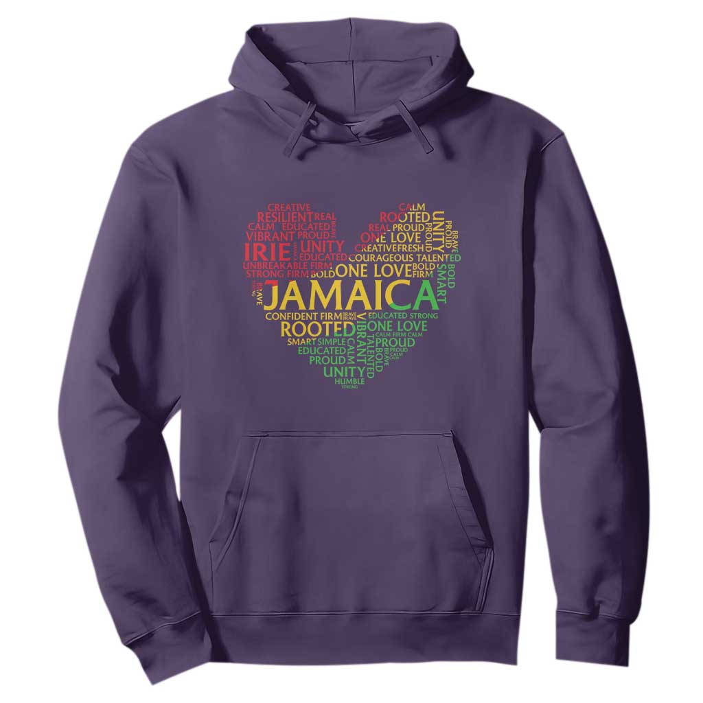 Jamaica Reggae Hoodie One Love Rasta Culture TS10 Purple Print Your Wear