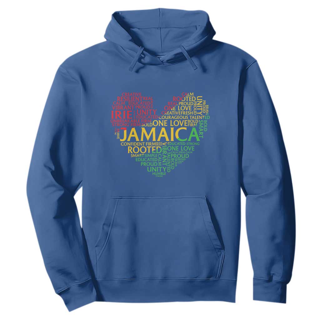 Jamaica Reggae Hoodie One Love Rasta Culture TS10 Royal Blue Print Your Wear