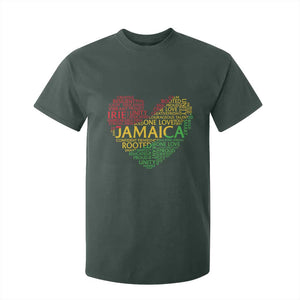 Jamaica Reggae T Shirt For Kid One Love Rasta Culture TS10 Dark Forest Green Print Your Wear