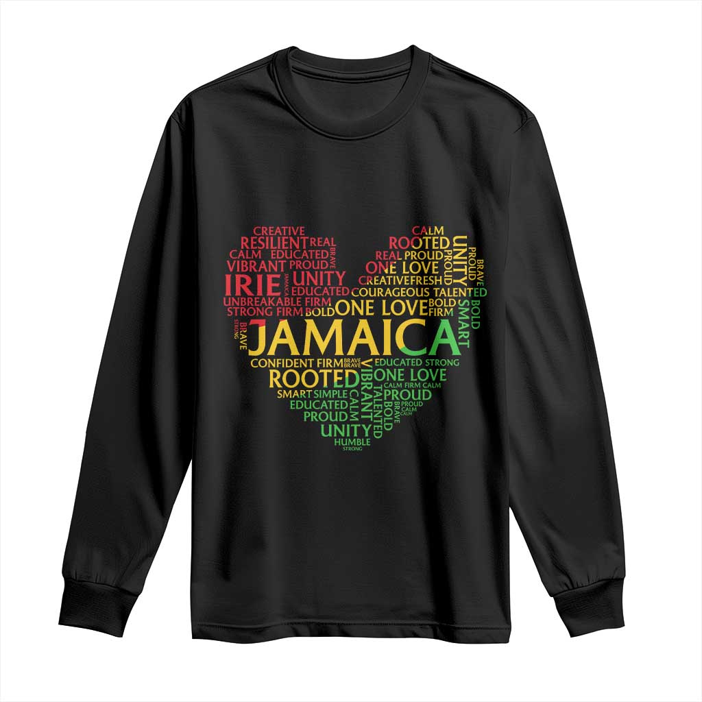 Jamaica Reggae Long Sleeve Shirt One Love Rasta Culture TS10 Black Print Your Wear
