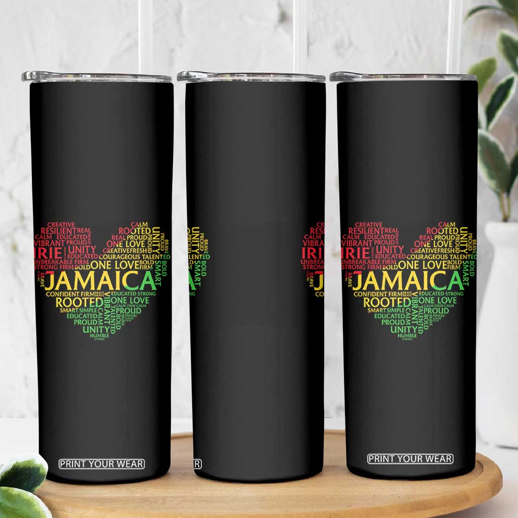 Jamaica Reggae Skinny Tumbler One Love Rasta Culture TS10 Print Your Wear