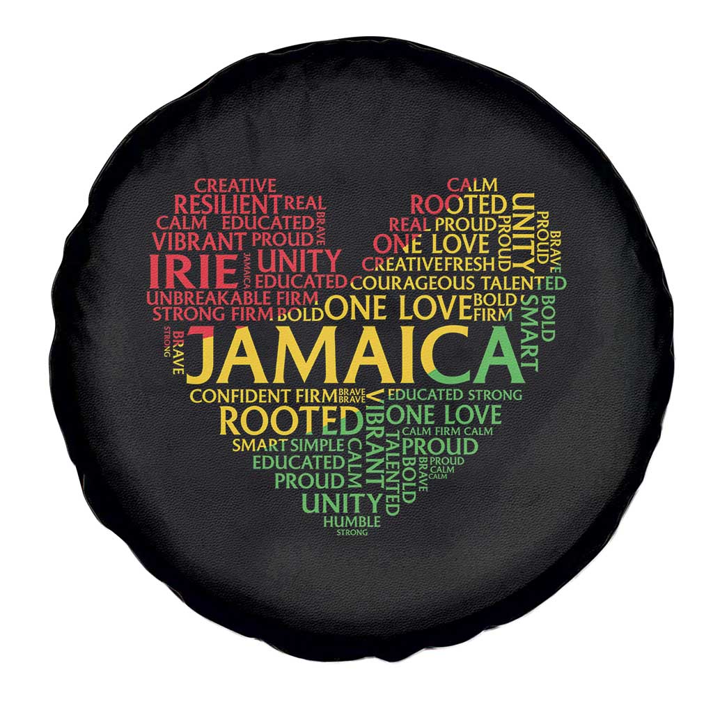 Jamaica Reggae Spare Tire Cover One Love Rasta Culture TS10 Print Your Wear