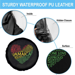 Jamaica Reggae Spare Tire Cover One Love Rasta Culture TS10 Print Your Wear