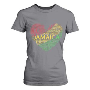 Jamaica Reggae T Shirt For Women One Love Rasta Culture TS10 Charcoal Print Your Wear