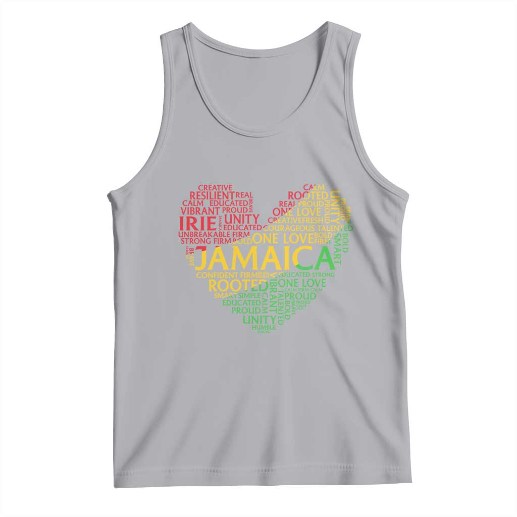 Jamaica Reggae Tank Top One Love Rasta Culture TS10 Athletic Heather Print Your Wear