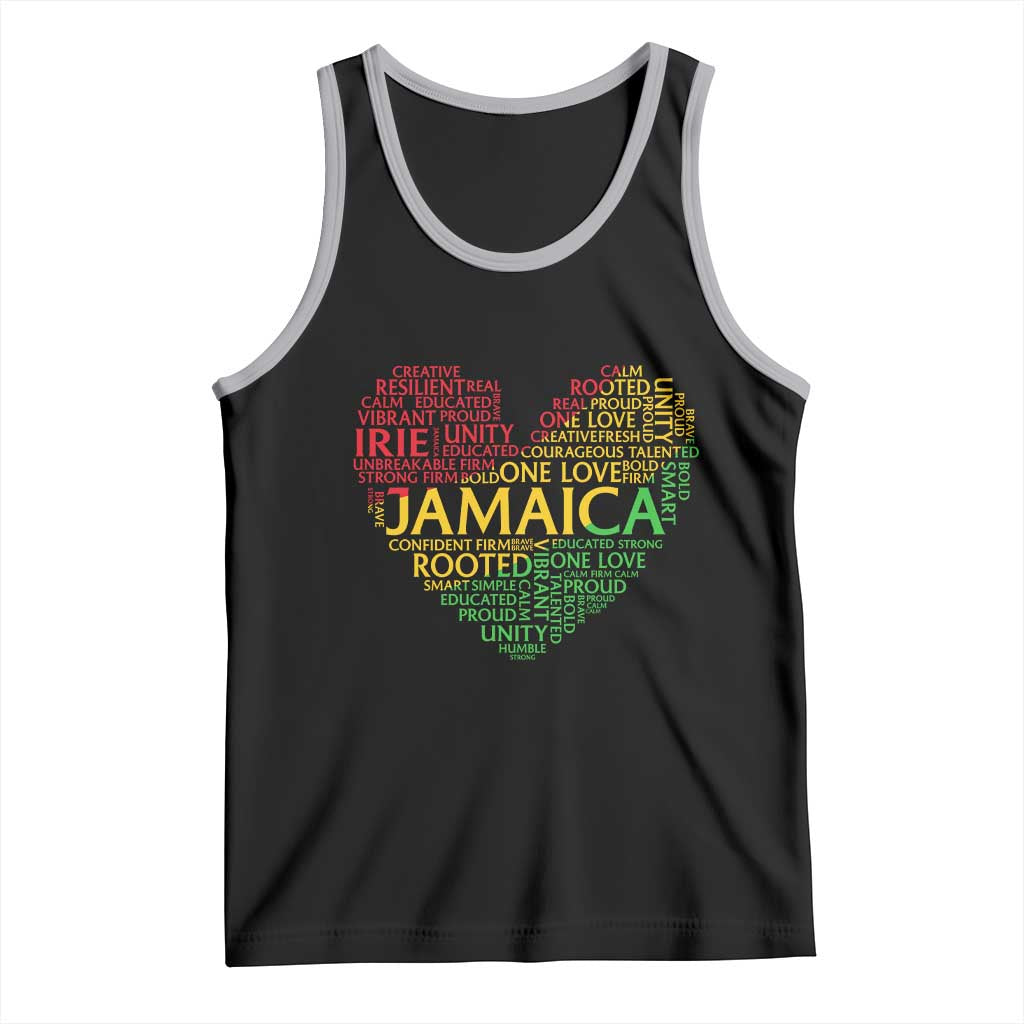 Jamaica Reggae Tank Top One Love Rasta Culture TS10 Black Athletic Heather Print Your Wear