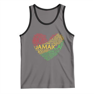 Jamaica Reggae Tank Top One Love Rasta Culture TS10 Deep Heather Black Print Your Wear