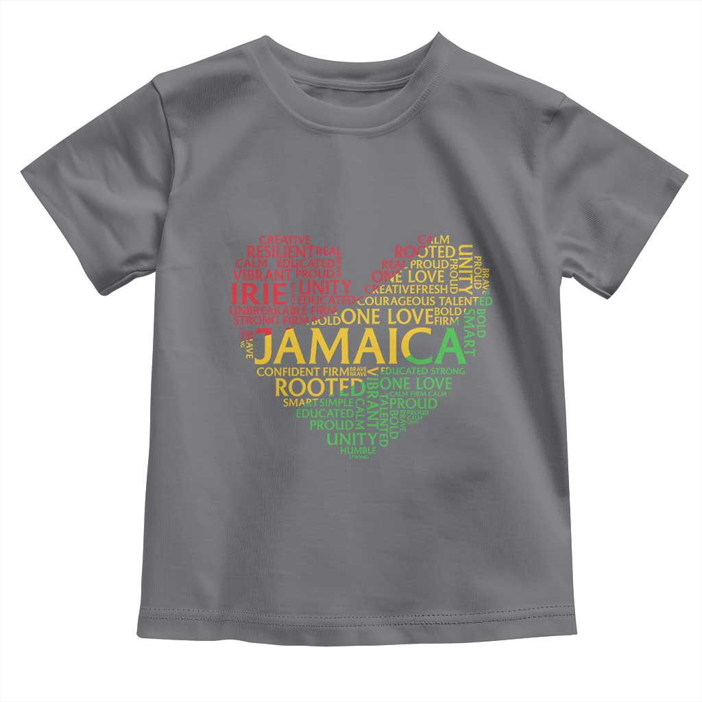Jamaica Reggae Toddler T Shirt One Love Rasta Culture TS10 Charcoal Print Your Wear