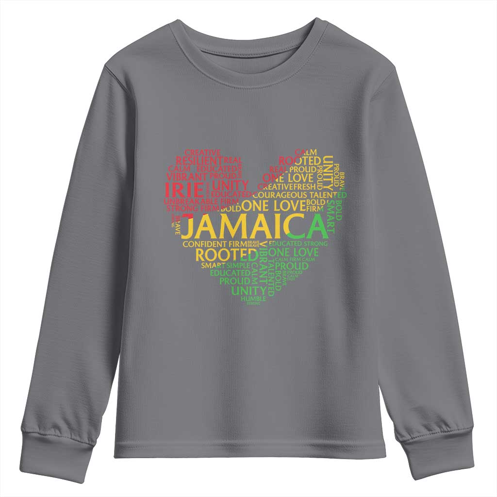 Jamaica Reggae Youth Sweatshirt One Love Rasta Culture TS10 Charcoal Print Your Wear