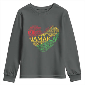 Jamaica Reggae Youth Sweatshirt One Love Rasta Culture TS10 Dark Heather Print Your Wear