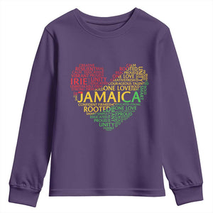 Jamaica Reggae Youth Sweatshirt One Love Rasta Culture TS10 Purple Print Your Wear