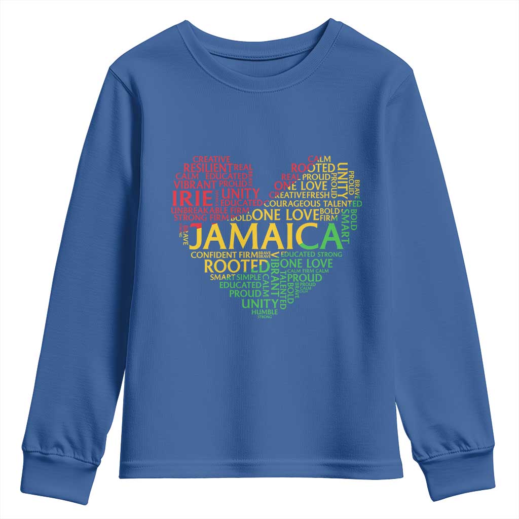 Jamaica Reggae Youth Sweatshirt One Love Rasta Culture TS10 Royal Blue Print Your Wear
