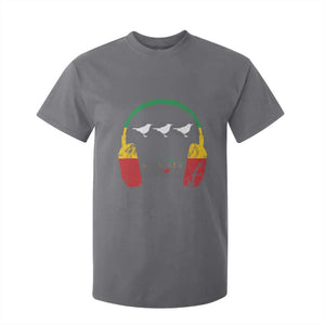 Little Birds T Shirt For Kid Rastafari Rasta Reggae Music Headphones Jamaican Pride TS10 Charcoal Print Your Wear