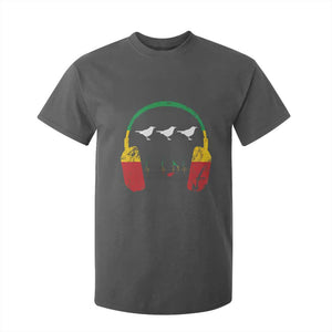 Little Birds T Shirt For Kid Rastafari Rasta Reggae Music Headphones Jamaican Pride TS10 Dark Heather Print Your Wear