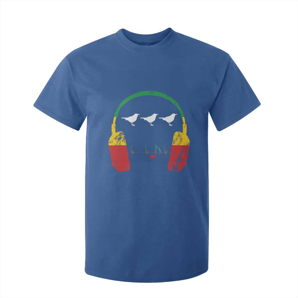 Little Birds T Shirt For Kid Rastafari Rasta Reggae Music Headphones Jamaican Pride TS10 Royal Blue Print Your Wear