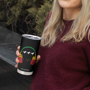 Little Birds Tumbler Cup Rastafari Rasta Reggae Music Headphones Jamaican Pride TS10 Print Your Wear