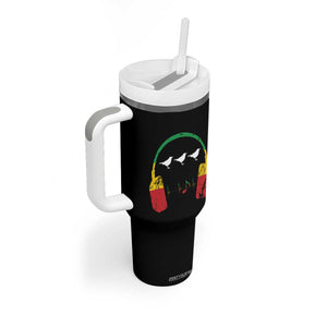 Little Birds Tumbler With Handle Rastafari Rasta Reggae Music Headphones Jamaican Pride TS10 Print Your Wear