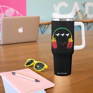 Little Birds Tumbler With Handle Rastafari Rasta Reggae Music Headphones Jamaican Pride TS10 Print Your Wear