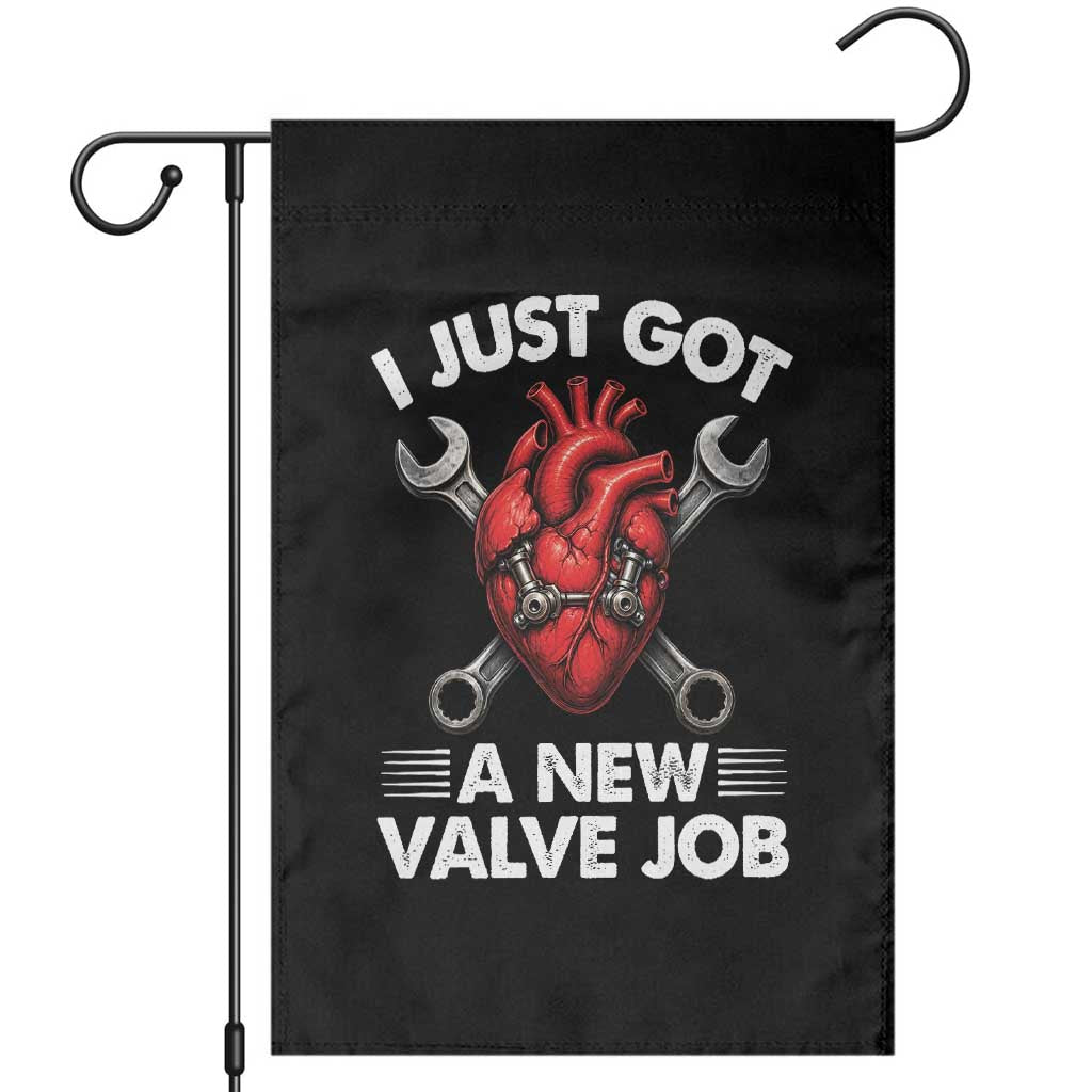 Cool Heart Surgery Survivor Garden Flag Funny Valve Job Coronary Bypass Artery Open Heart Surgery TS10 Black Print Your Wear