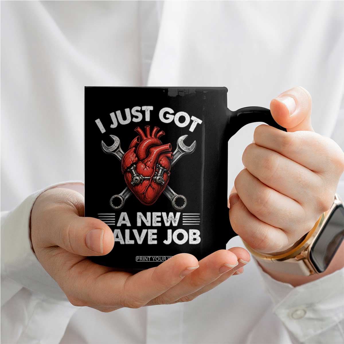 Cool Heart Surgery Survivor Coffee Mug Funny Valve Job Coronary Bypass Artery Open Heart Surgery