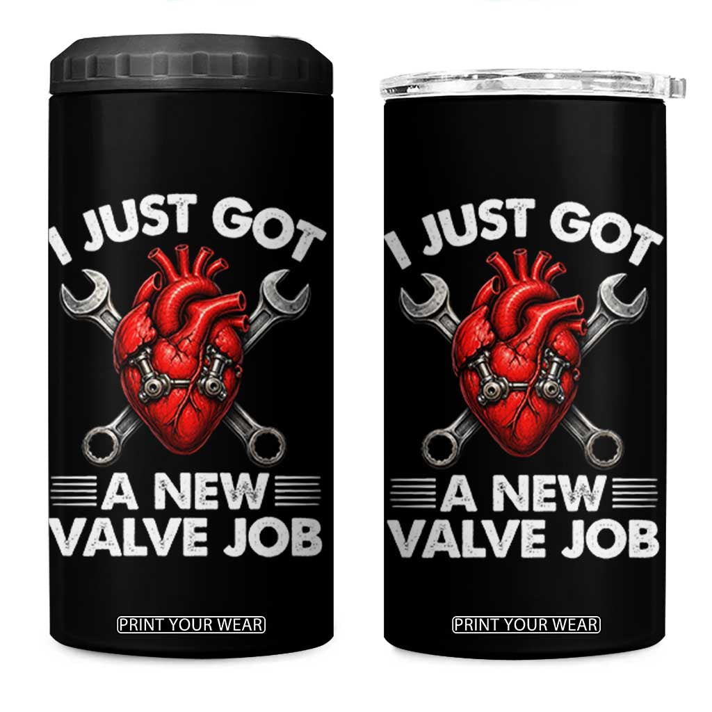 Cool Heart Surgery Survivor 4 in 1 Can Cooler Tumbler Funny Valve Job Coronary Bypass Artery Open Heart Surgery