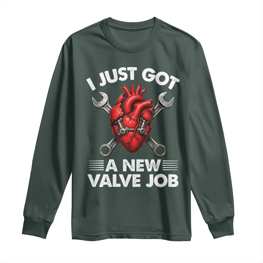 Cool Heart Surgery Survivor Long Sleeve Shirt Funny Valve Job Coronary Bypass Artery Open Heart Surgery