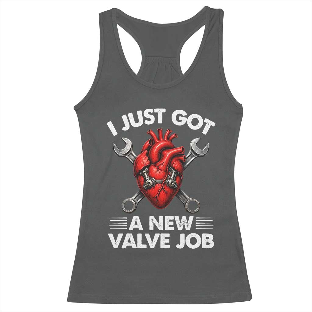 Cool Heart Surgery Survivor Racerback Tank Top Funny Valve Job Coronary Bypass Artery Open Heart Surgery