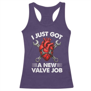 Cool Heart Surgery Survivor Racerback Tank Top Funny Valve Job Coronary Bypass Artery Open Heart Surgery