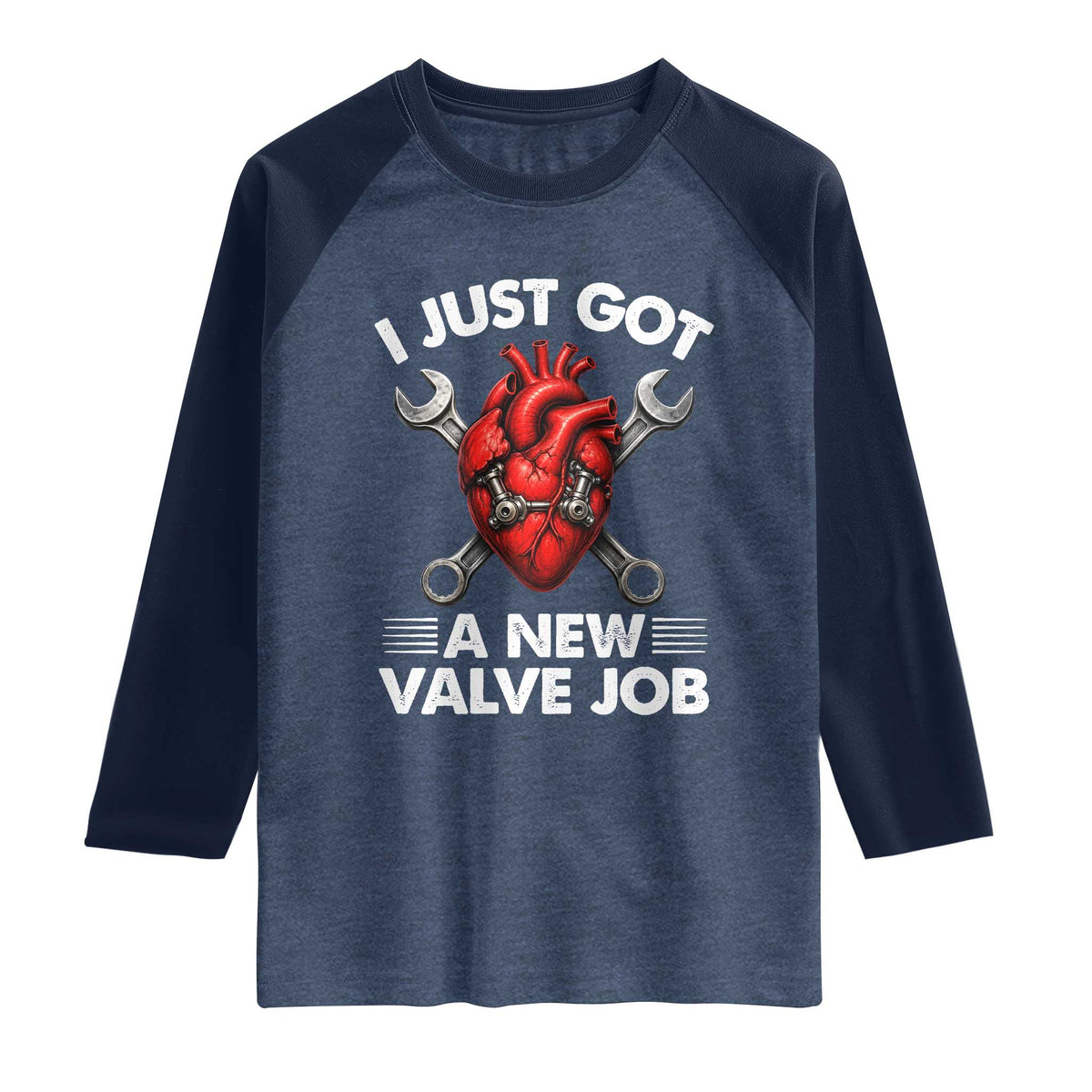 Cool Heart Surgery Survivor Raglan Shirt Funny Valve Job Coronary Bypass Artery Open Heart Surgery