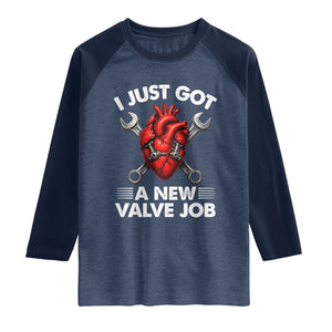 Cool Heart Surgery Survivor Raglan Shirt Funny Valve Job Coronary Bypass Artery Open Heart Surgery