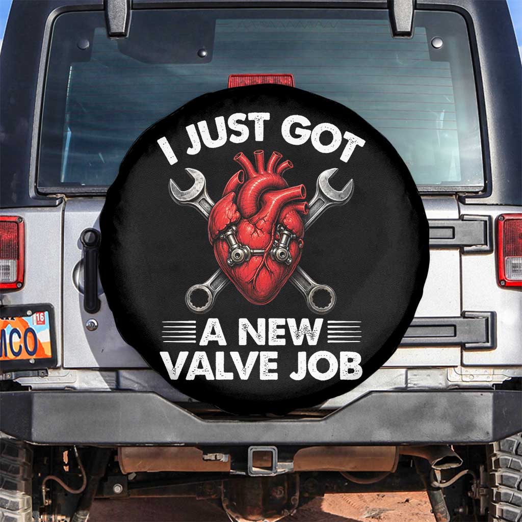 Cool Heart Surgery Survivor Spare Tire Cover Funny Valve Job Coronary Bypass Artery Open Heart Surgery TS10 No hole Black Print Your Wear