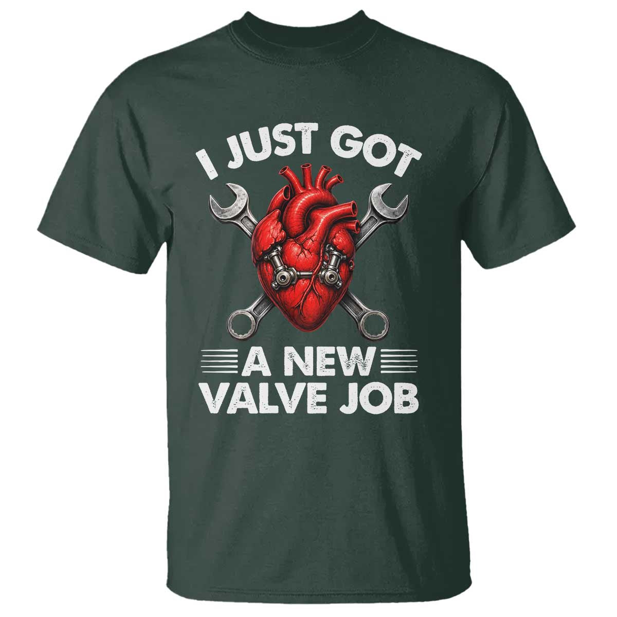Cool Heart Surgery Survivor T Shirt Funny Valve Job Coronary Bypass Artery Open Heart Surgery