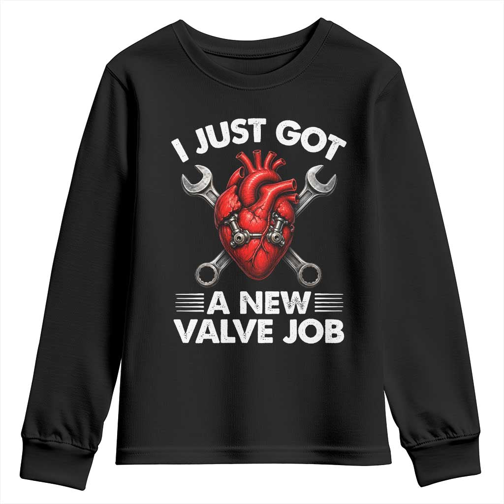Cool Heart Surgery Survivor Youth Sweatshirt Funny Valve Job Coronary Bypass Artery Open Heart Surgery TS10 Black Print Your Wear