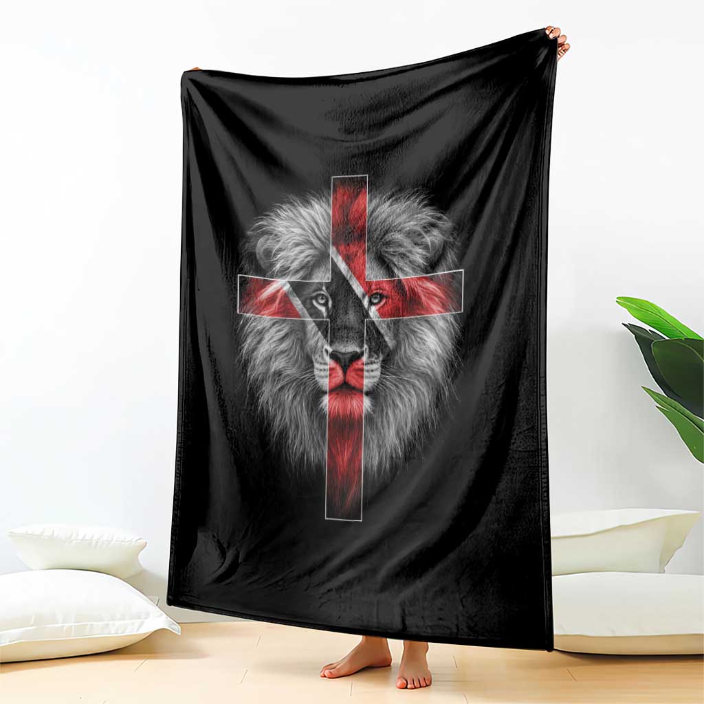 Lion of Judah Cross Trinidadian Flag Throw Blanket Christian Faith Trini Trinidad And Tobago Pride