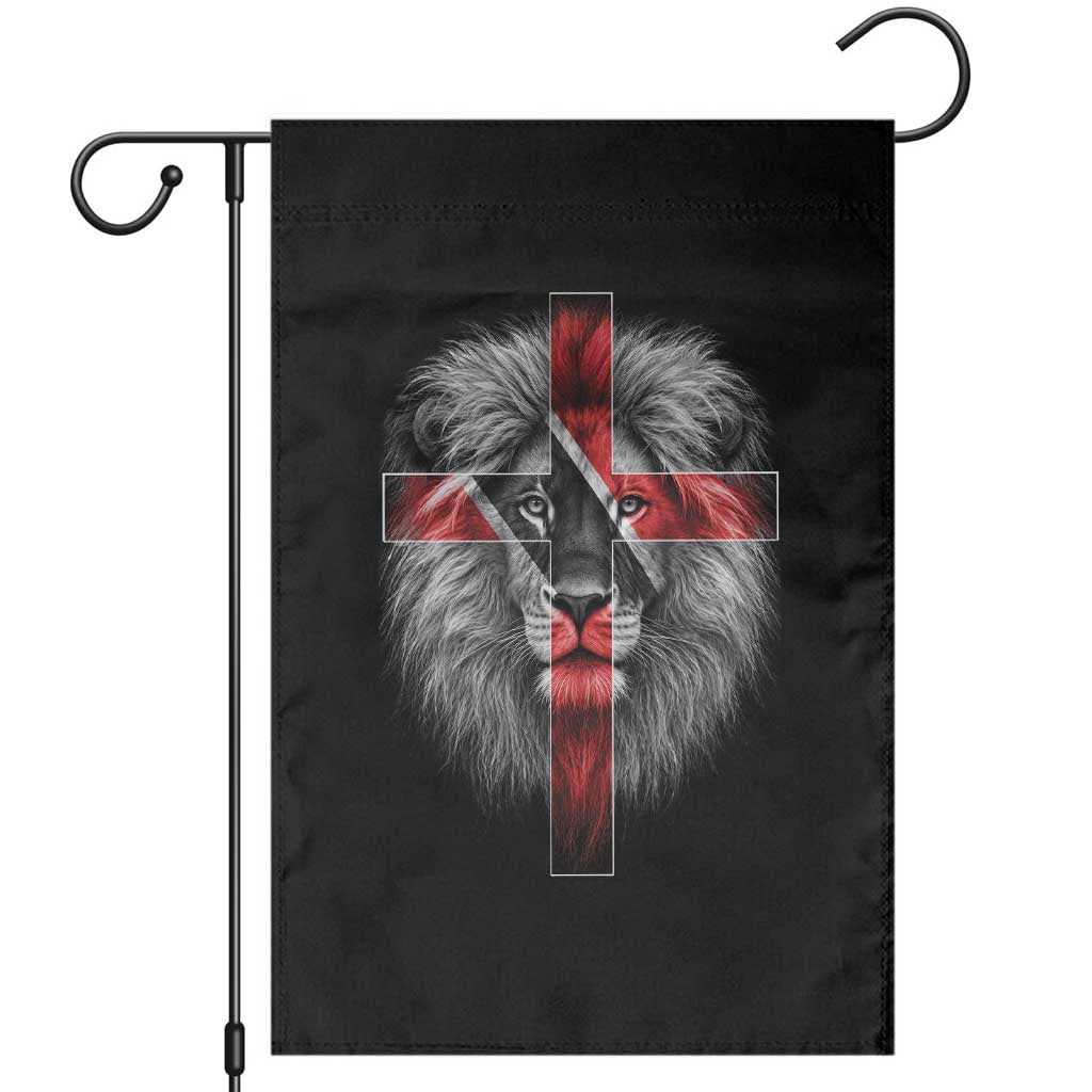 Lion of Judah Cross Trinidadian Flag Garden Flag Christian Faith Trini Trinidad And Tobago Pride