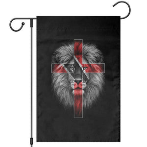 Lion of Judah Cross Trinidadian Flag Garden Flag Christian Faith Trini Trinidad And Tobago Pride