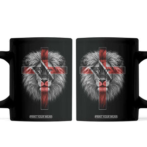 Lion of Judah Cross Trinidadian Flag Coffee Mug Christian Faith Trini Trinidad And Tobago Pride