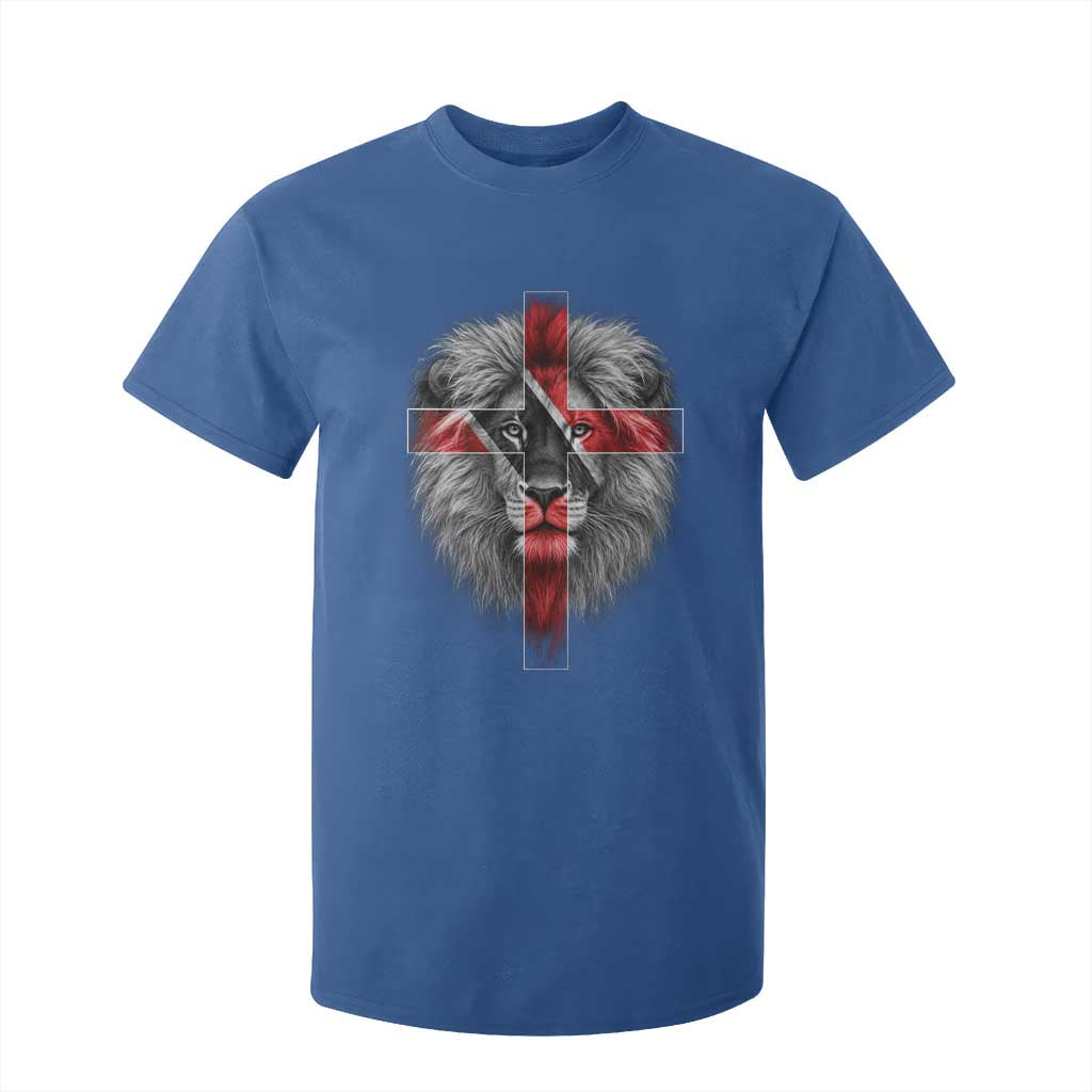 Lion of Judah Cross Trinidadian Flag T Shirt For Kid Christian Faith Trini Trinidad And Tobago Pride