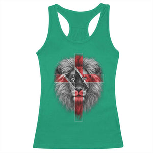 Lion of Judah Cross Trinidadian Flag Racerback Tank Top Christian Faith Trini Trinidad And Tobago Pride