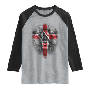 Lion of Judah Cross Trinidadian Flag Raglan Shirt Christian Faith Trini Trinidad And Tobago Pride