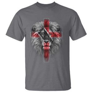 Lion of Judah Cross Trinidadian Flag T Shirt Christian Faith Trini Trinidad And Tobago Pride