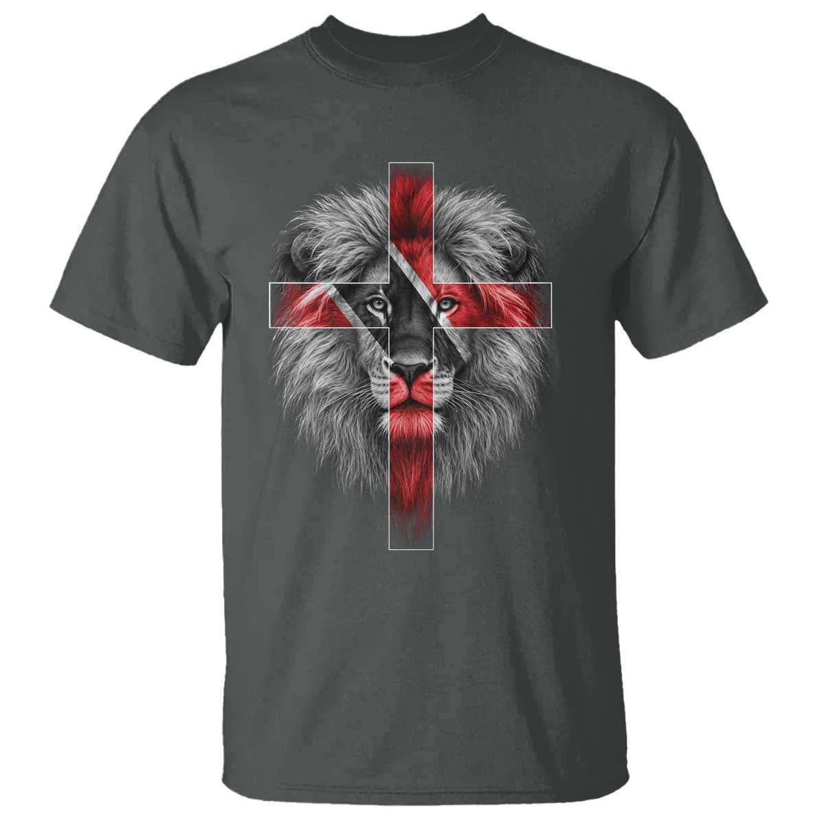 Lion of Judah Cross Trinidadian Flag T Shirt Christian Faith Trini Trinidad And Tobago Pride
