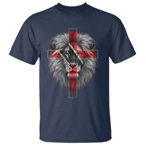 Lion of Judah Cross Trinidadian Flag T Shirt Christian Faith Trini Trinidad And Tobago Pride