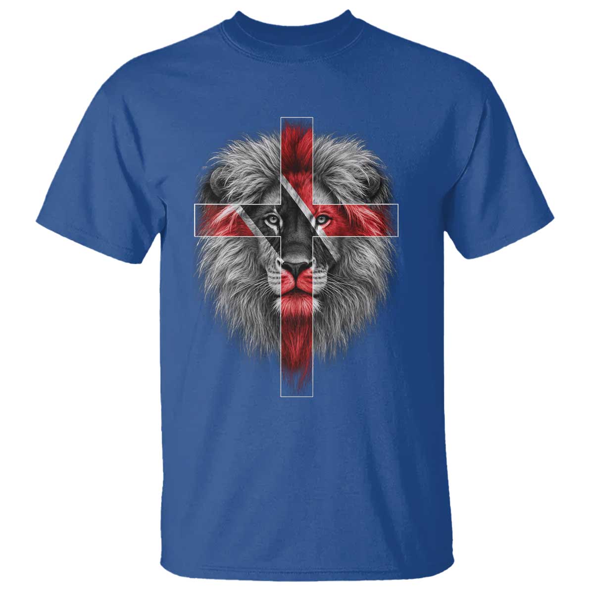 Lion of Judah Cross Trinidadian Flag T Shirt Christian Faith Trini Trinidad And Tobago Pride