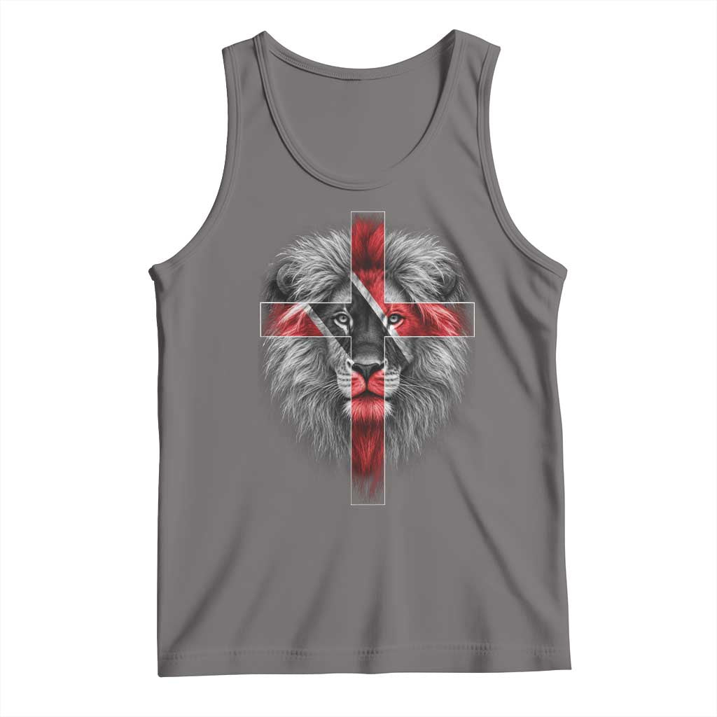 Lion of Judah Cross Trinidadian Flag Tank Top Christian Faith Trini Trinidad And Tobago Pride
