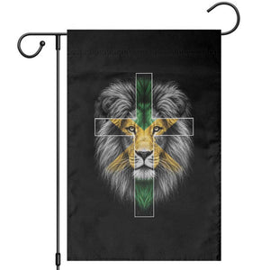 Lion of Judah Cross Jamaica Flag Garden Flag Christian Faith Jamaican Pride