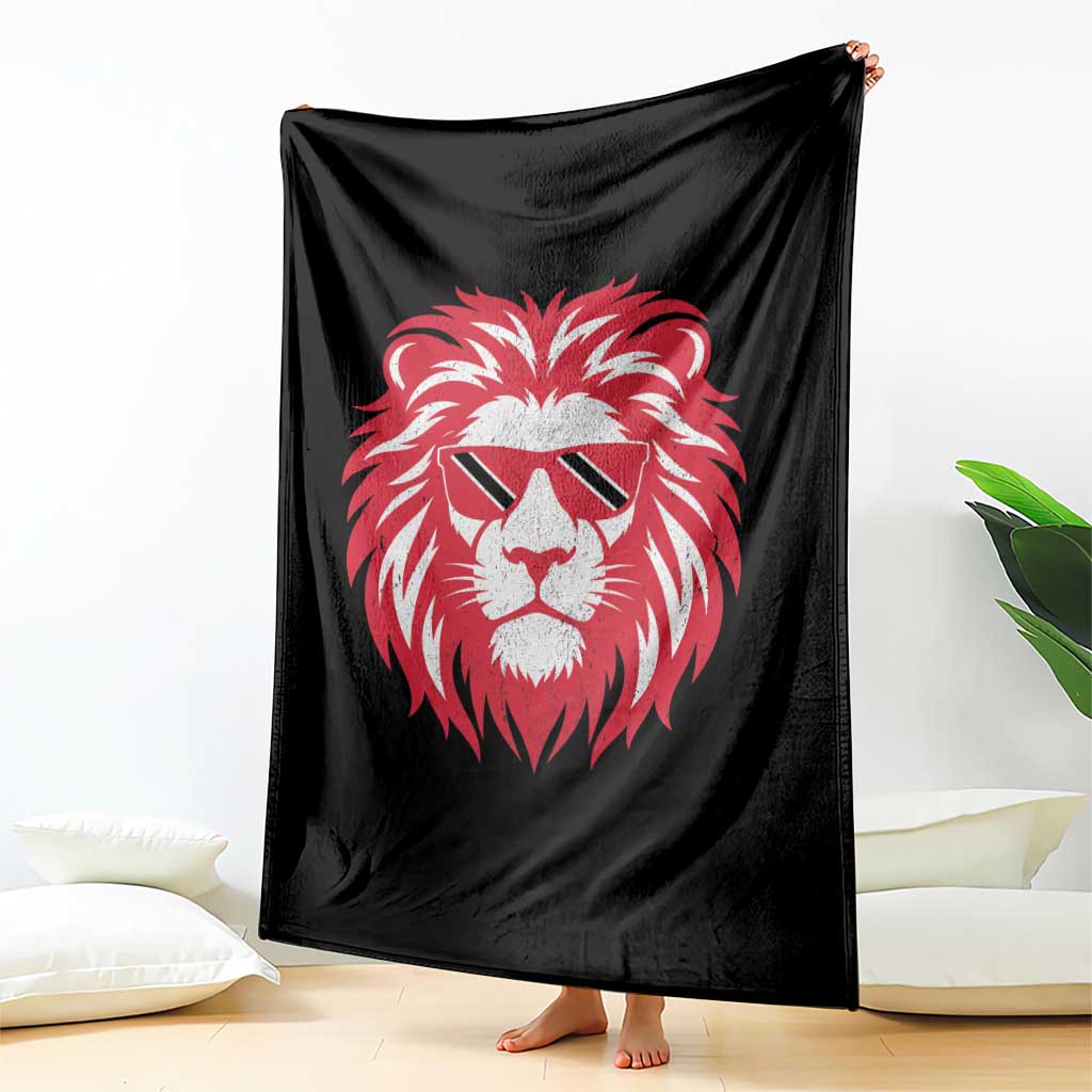 Trinidad and Tobago Lion Throw Blanket Vintage Caribbean Pride TS10 Print Your Wear