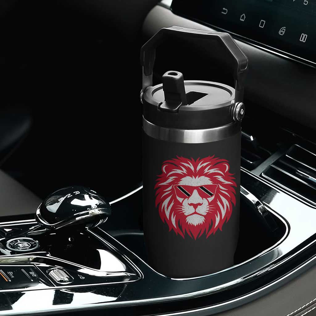 Trinidad and Tobago Lion Flip Straw Tumbler Vintage Caribbean Pride TS10 Print Your Wear