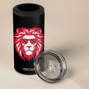 Trinidad and Tobago Lion 4 in 1 Can Cooler Tumbler Vintage Caribbean Pride TS10 Print Your Wear